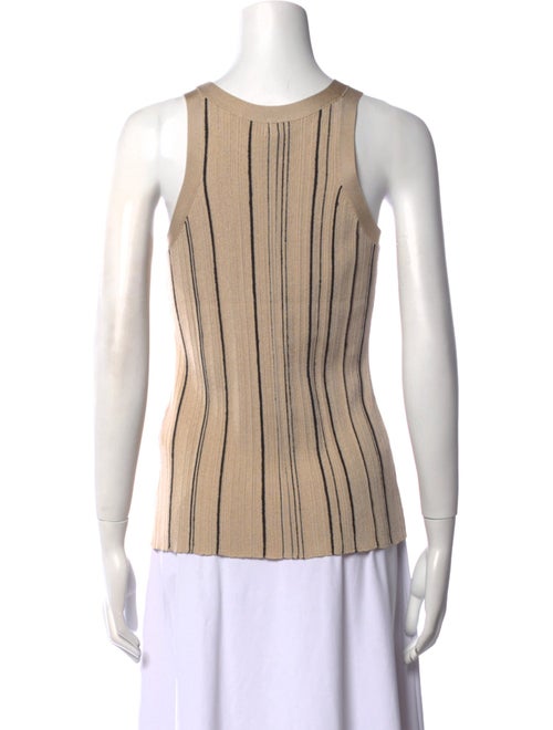 TOTEME Striped Scoop Neck Top