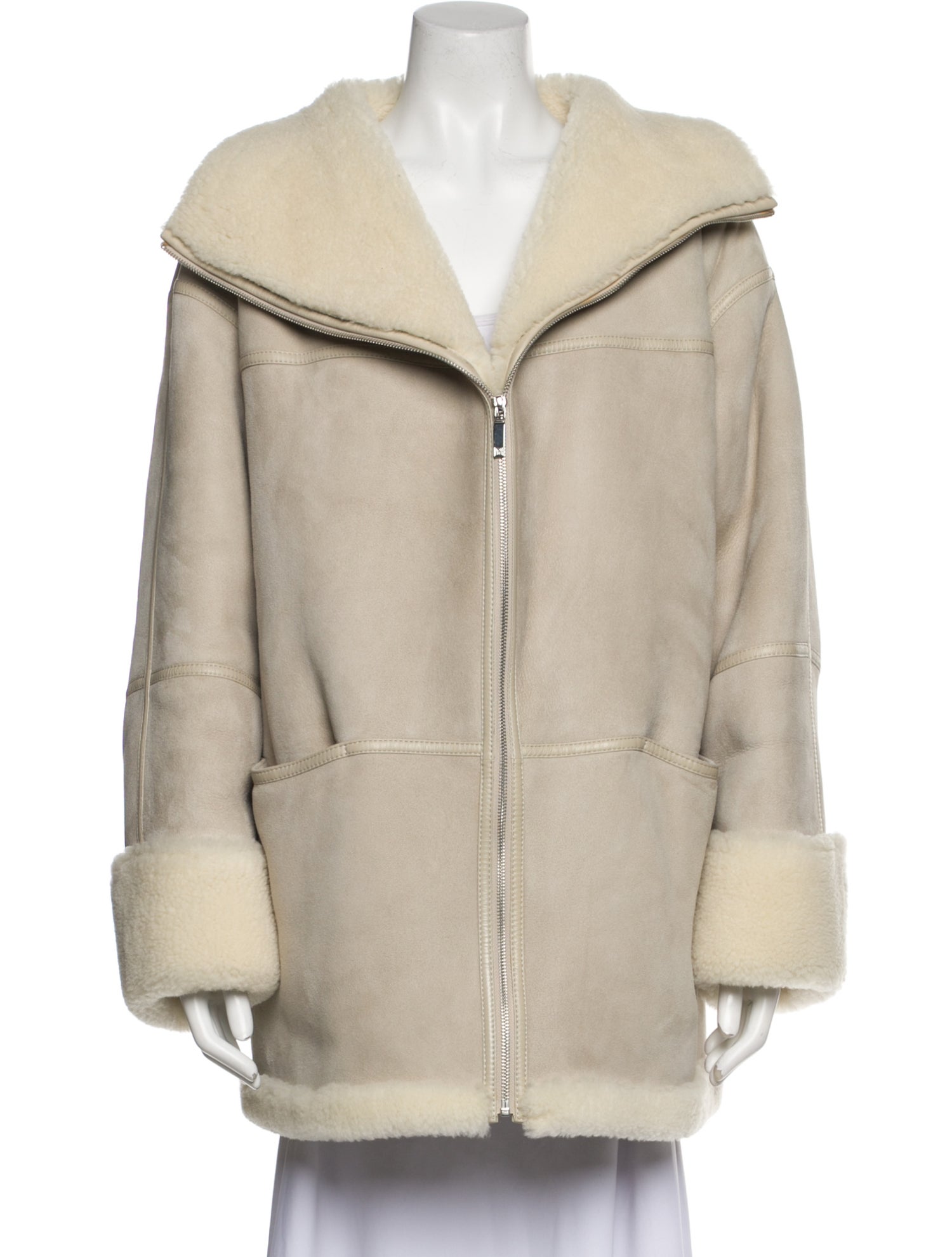 TOTEME Shearling Fur Coat