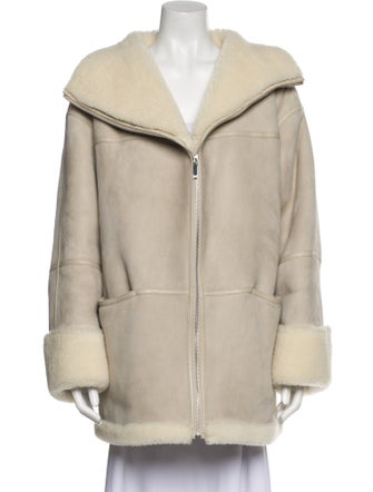 TOTEME Shearling Fur Coat