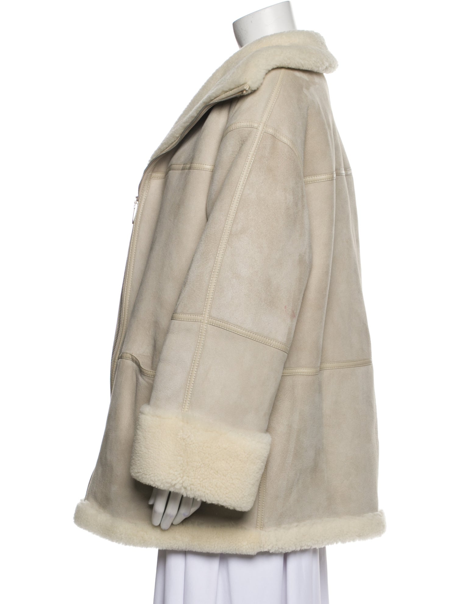 TOTEME Shearling Fur Coat