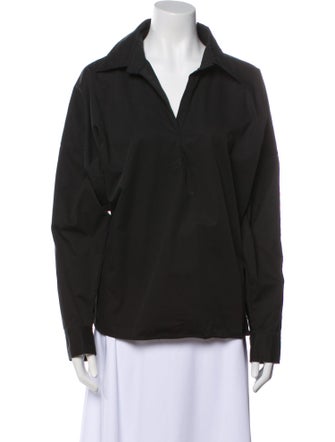 TOTEME Long Sleeve Button-Up Top