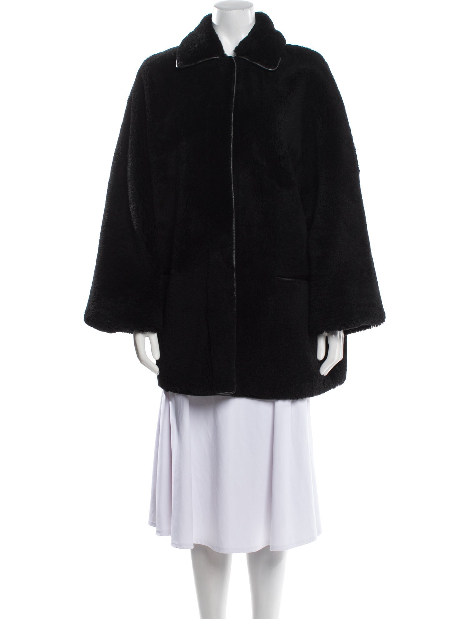 TOTEME Teddy Shearling Overshirt Jacket Merino Wool Fur Coat w/ Tags