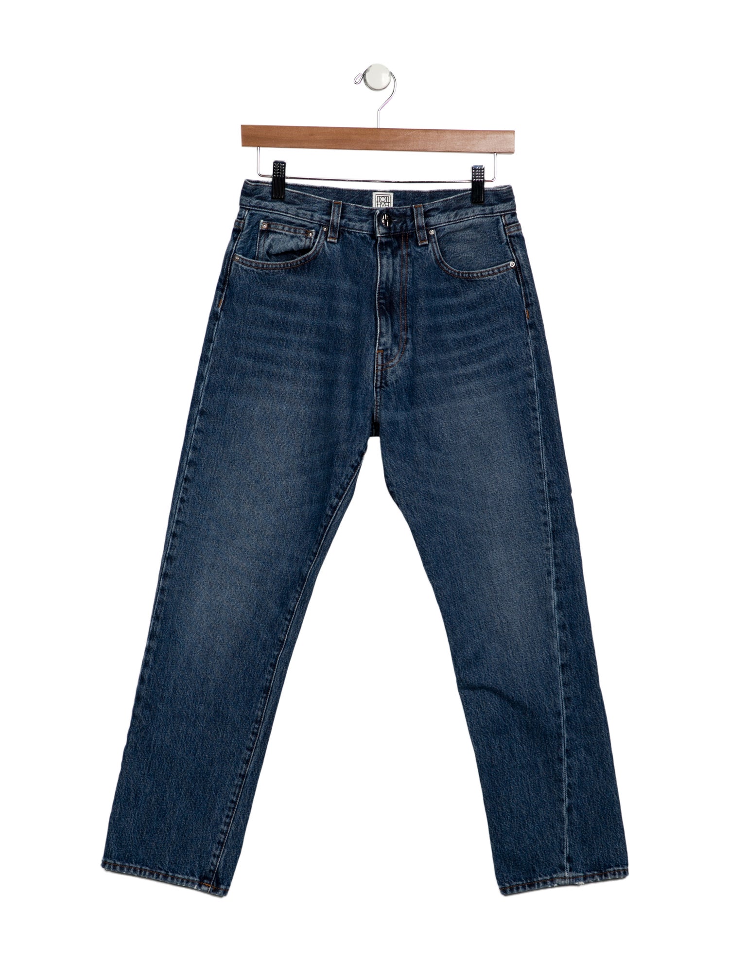 TOTEME Mid-Rise Straight Leg Jeans