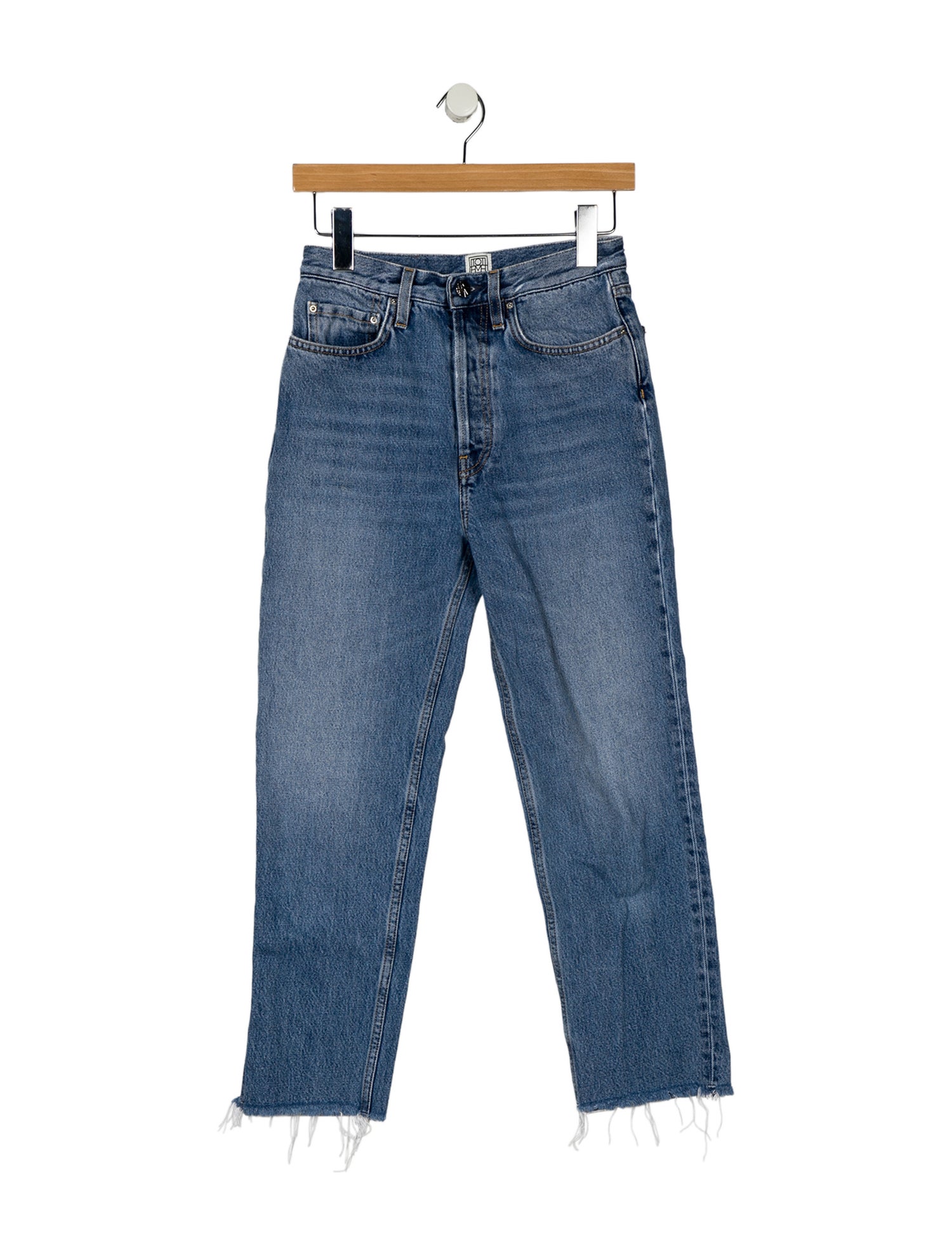 TOTEME High-Rise Straight Leg Jeans