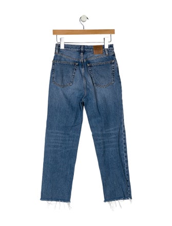TOTEME High-Rise Straight Leg Jeans