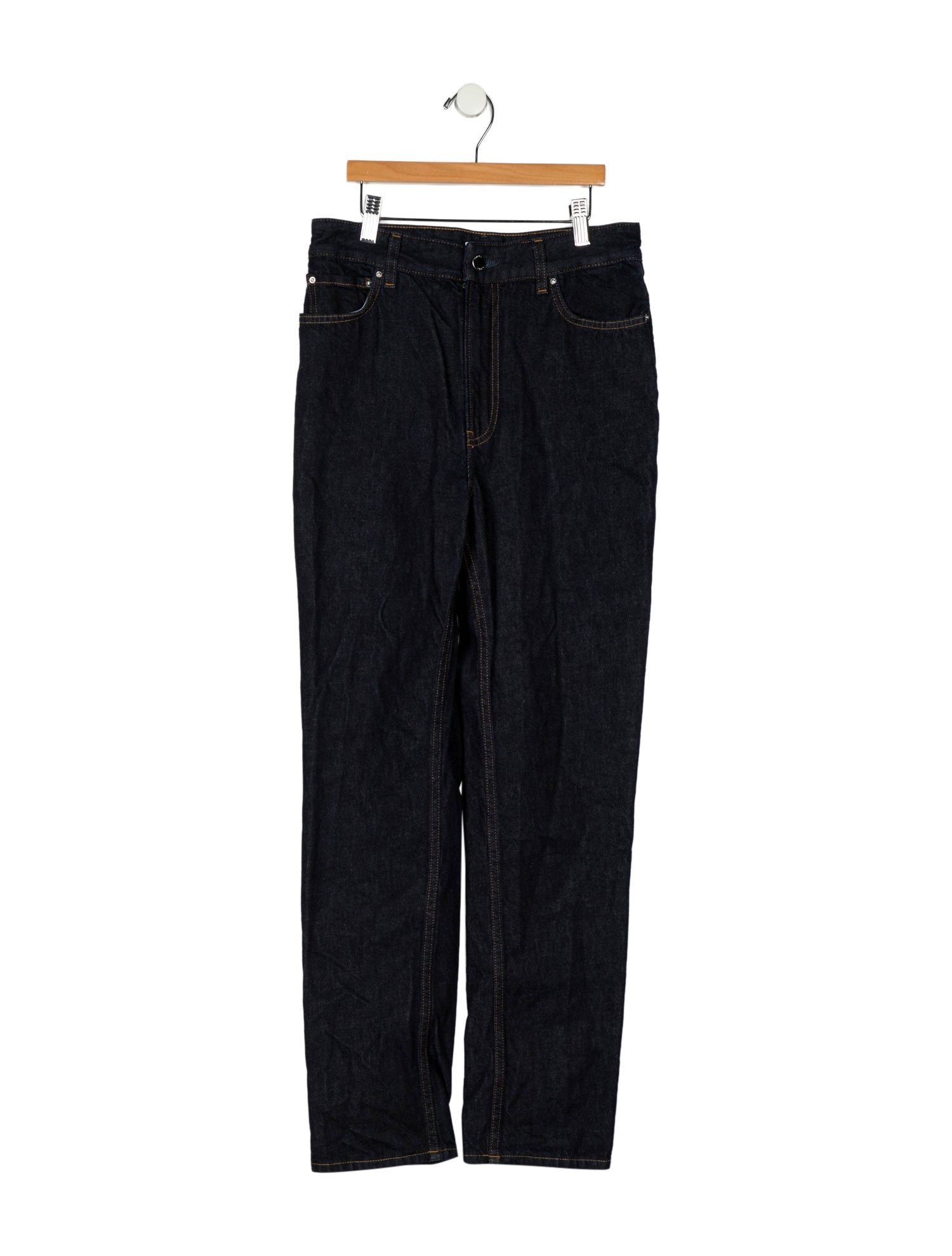 TOTEME High-Rise Straight Leg Jeans