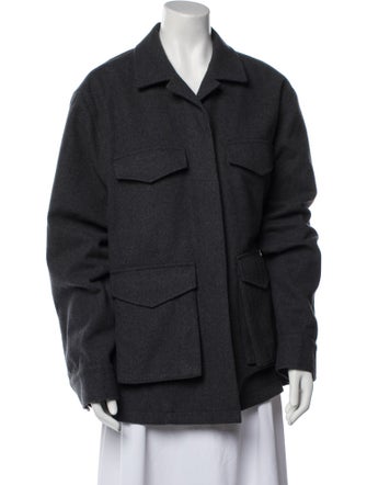 TOTEME Felt Cargo Jacket Coat