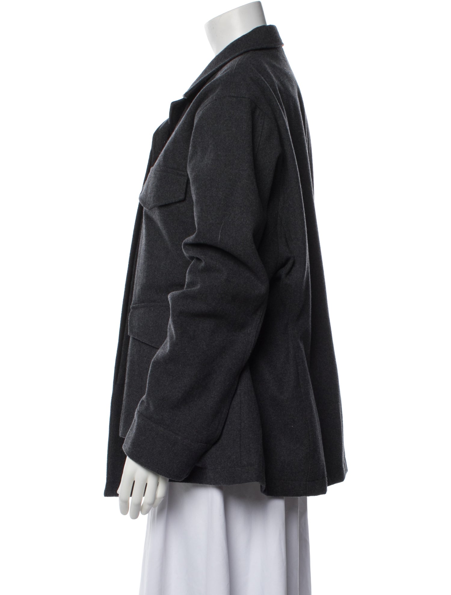 TOTEME Felt Cargo Jacket Coat