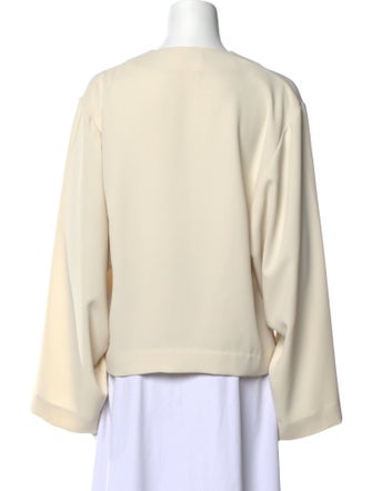 TOTEME Gervasi Long Sleeve V-Neck Blouse