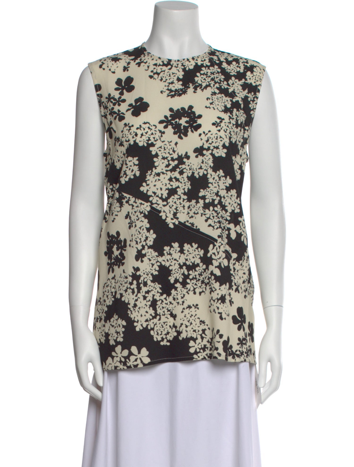 TOTEME Twisted Sleeveless Top Floral Print Top w/ Tags