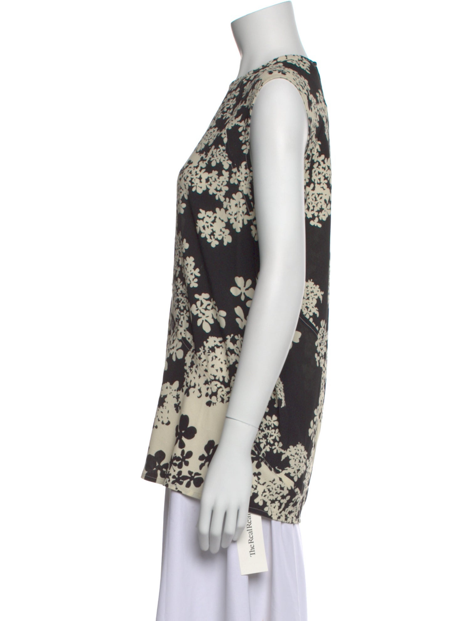 TOTEME Twisted Sleeveless Top Floral Print Top w/ Tags
