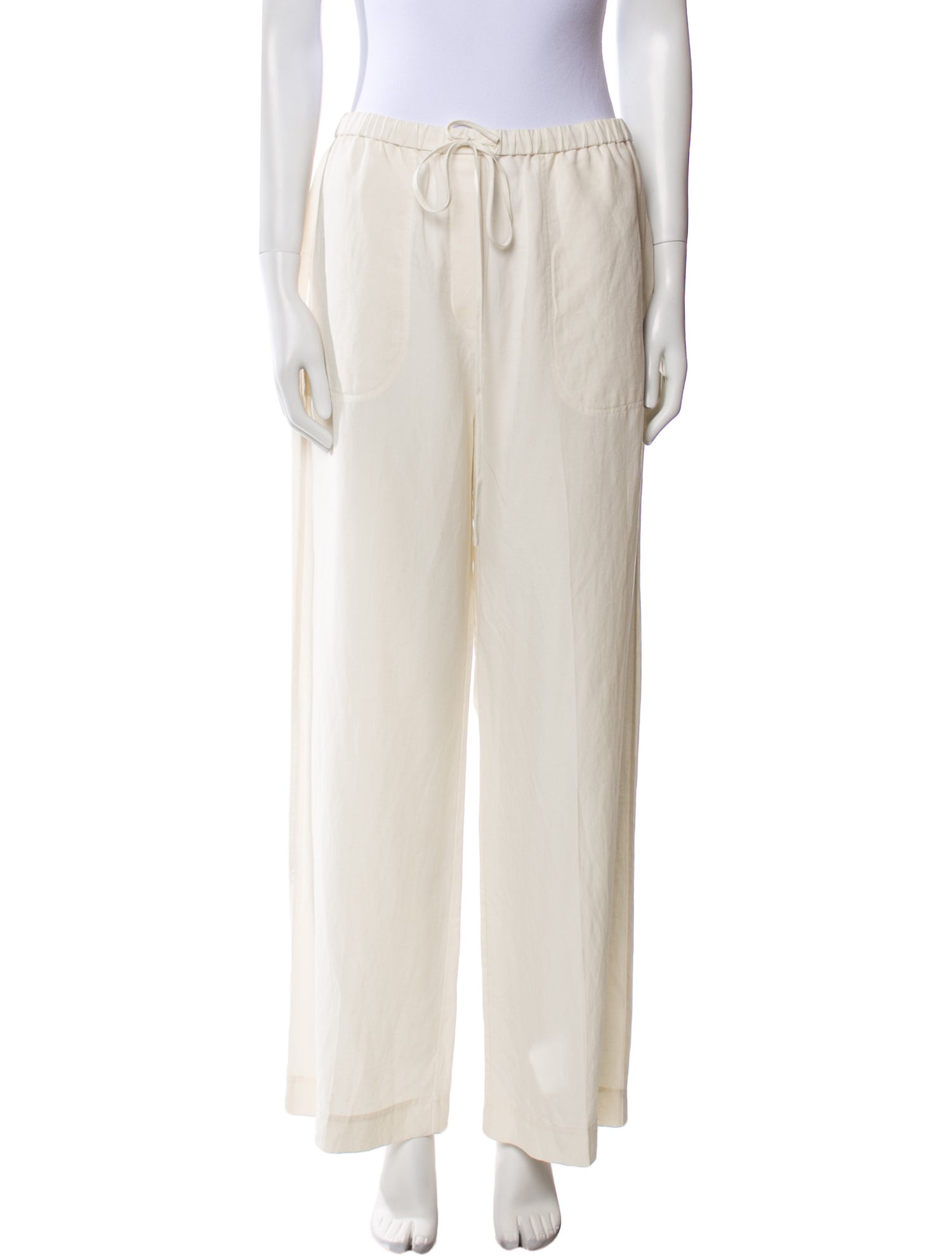 TOTEME Fluid Drawstring Trouser Wide Leg Pants