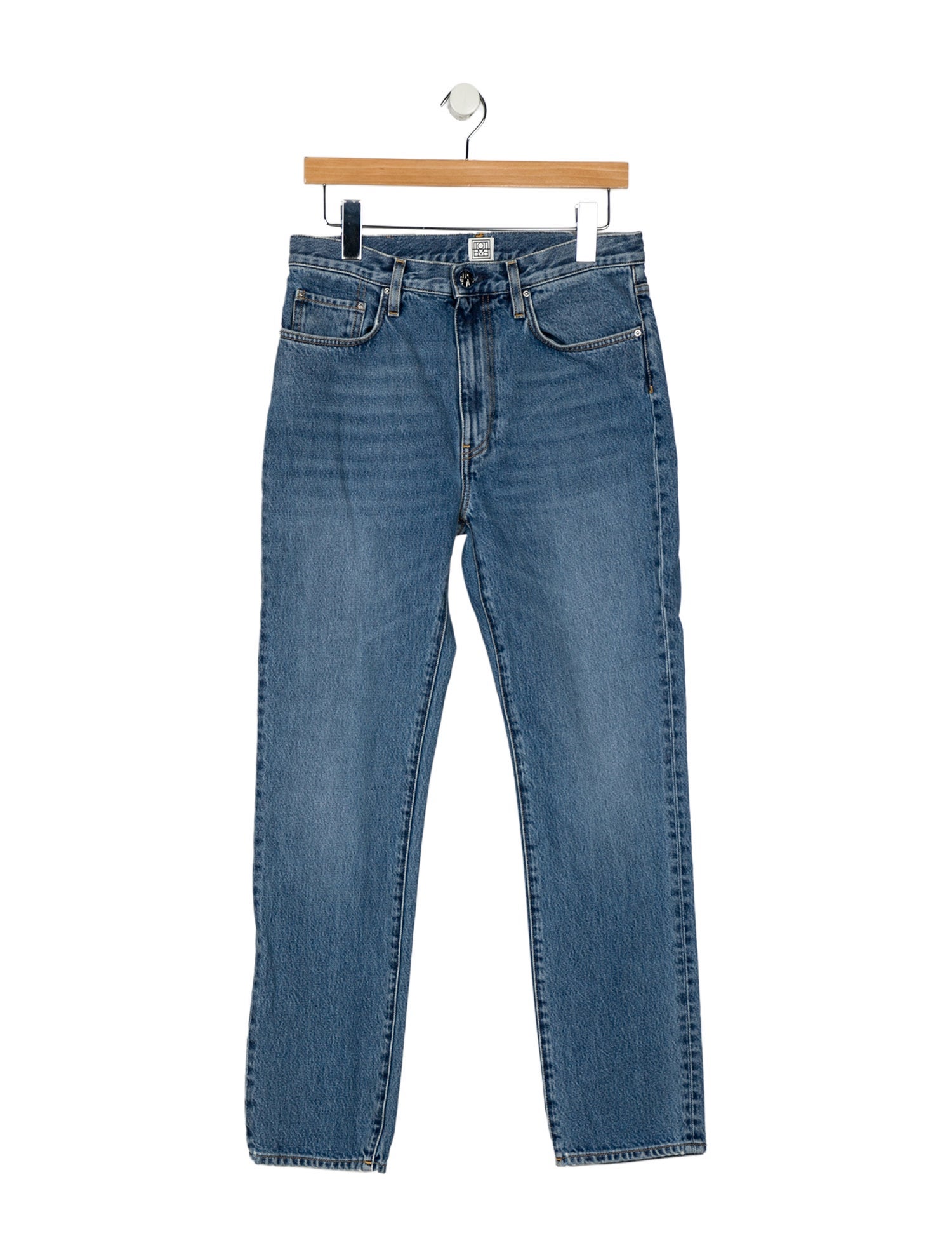 TOTEME High-Rise Straight Leg Jeans