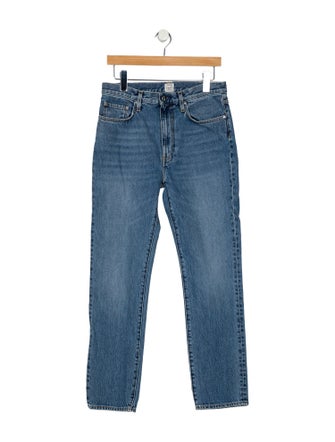 TOTEME High-Rise Straight Leg Jeans