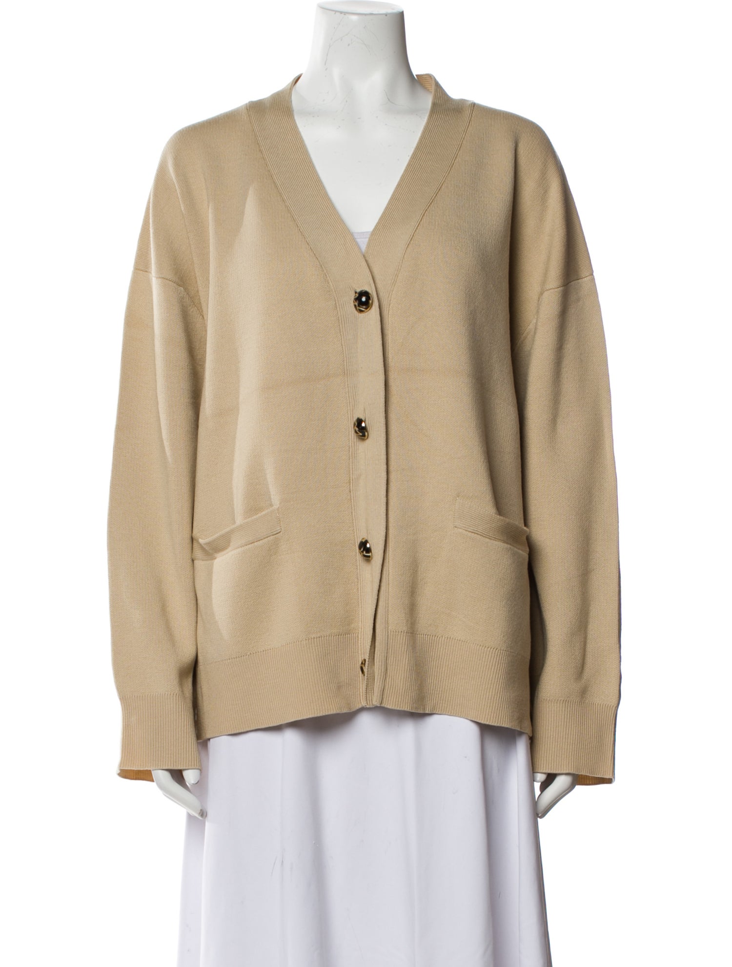 TOTEME Monogram Button Wool Sweater w/ Tags