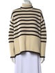 TOTEME Signature Stripe Turtleneck Wool Sweater