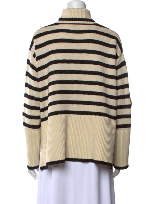 TOTEME Signature Stripe Turtleneck Wool Sweater