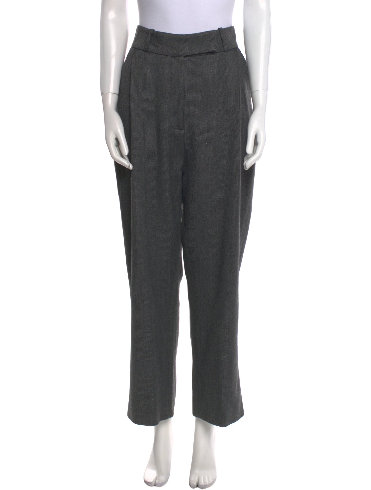 TOTEME Deep Pleat Trouser Wide Leg Pants