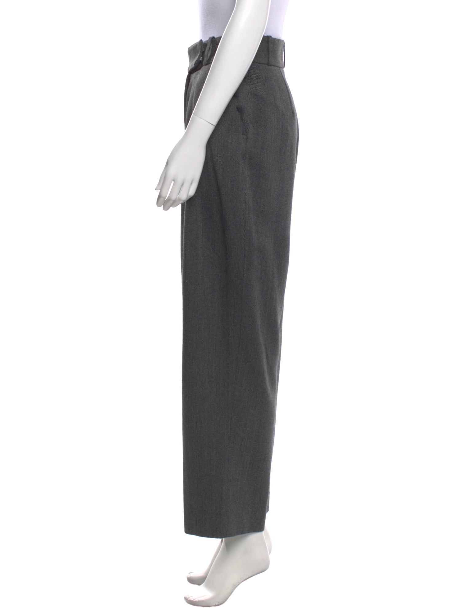TOTEME Deep Pleat Trouser Wide Leg Pants
