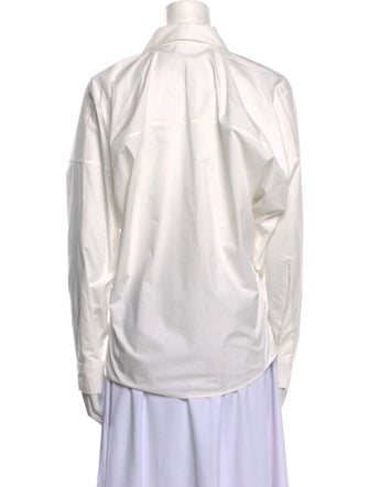 TOTEME Poplin V-Neck Blouse