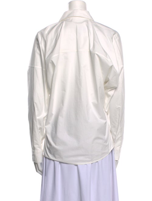 TOTEME Poplin V-Neck Blouse