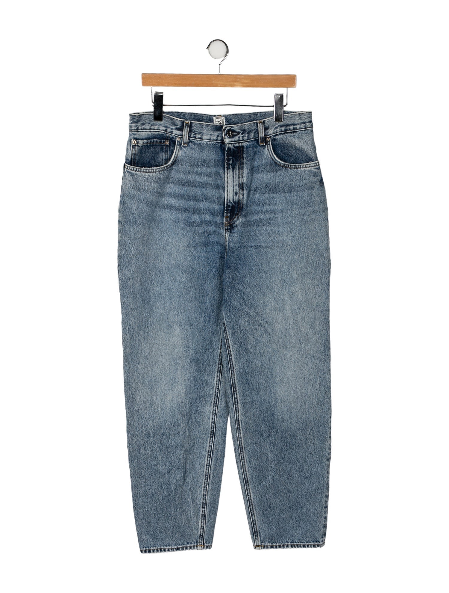TOTEME Tapered Leg Denim Straight Leg Jeans
