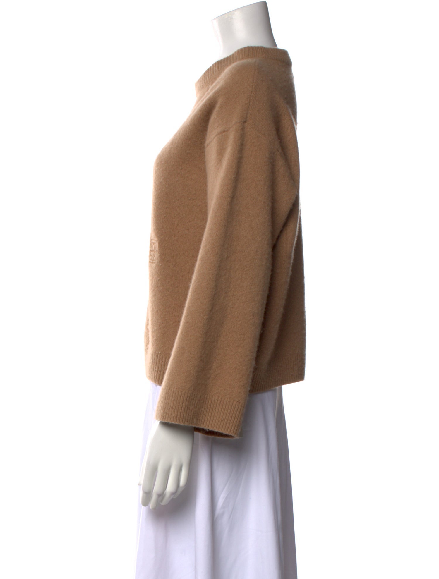 TOTEME Monogram Embroidery Wool Sweater