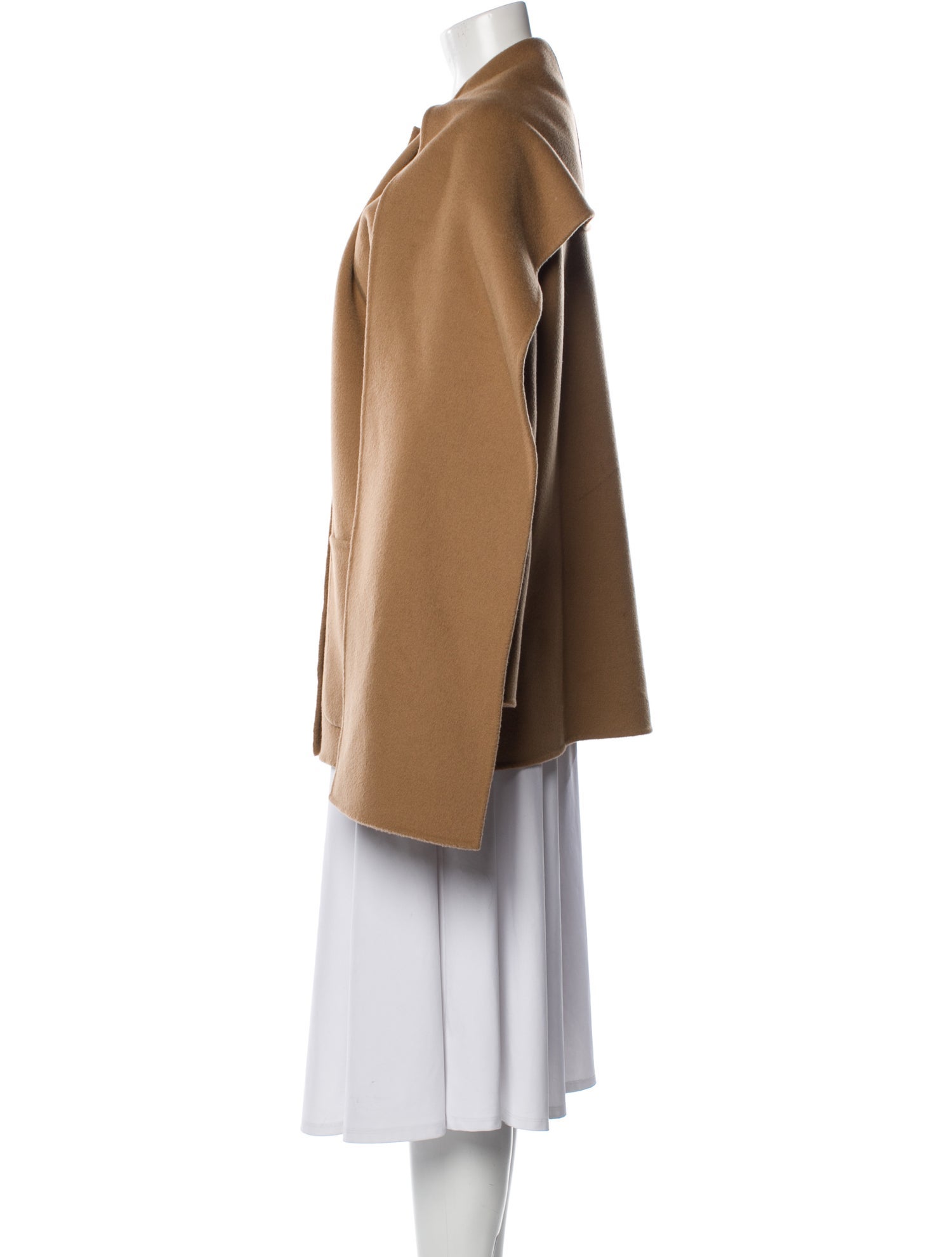 TOTEME Double Scarf Wool Coat