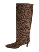 TOTEME Ponyhair Animal Print Riding Boots