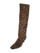 TOTEME Ponyhair Animal Print Riding Boots