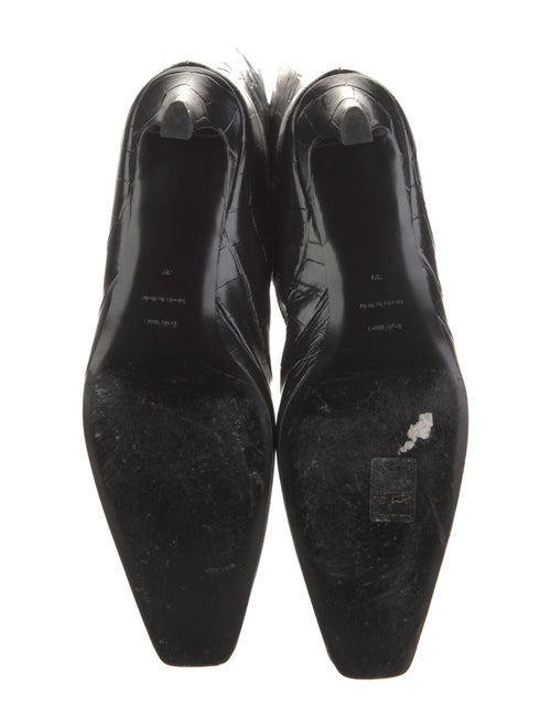 TOTEME Embossed Leather Animal Print Boots