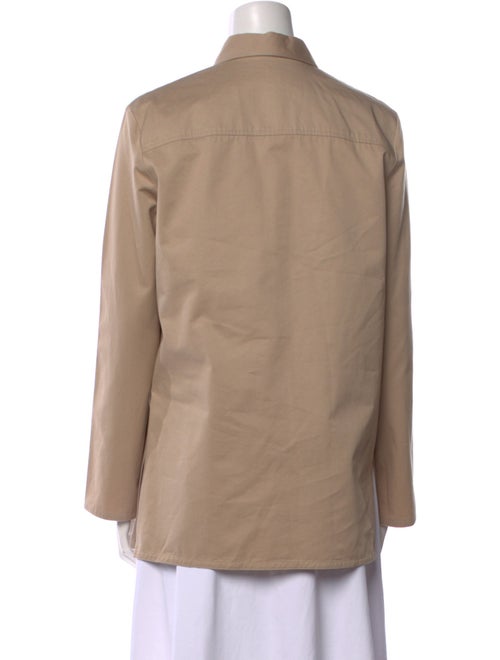 TOTEME Twill Pocket Long Sleeve Button-Up Top
