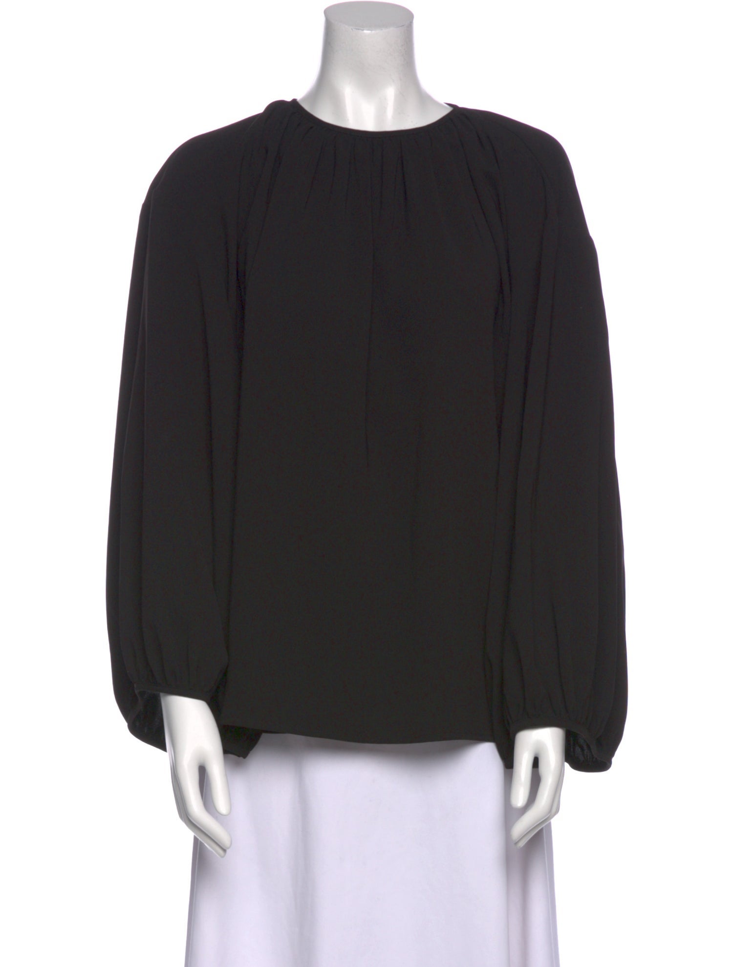 TOTEME Crew Neck Long Sleeve Blouse