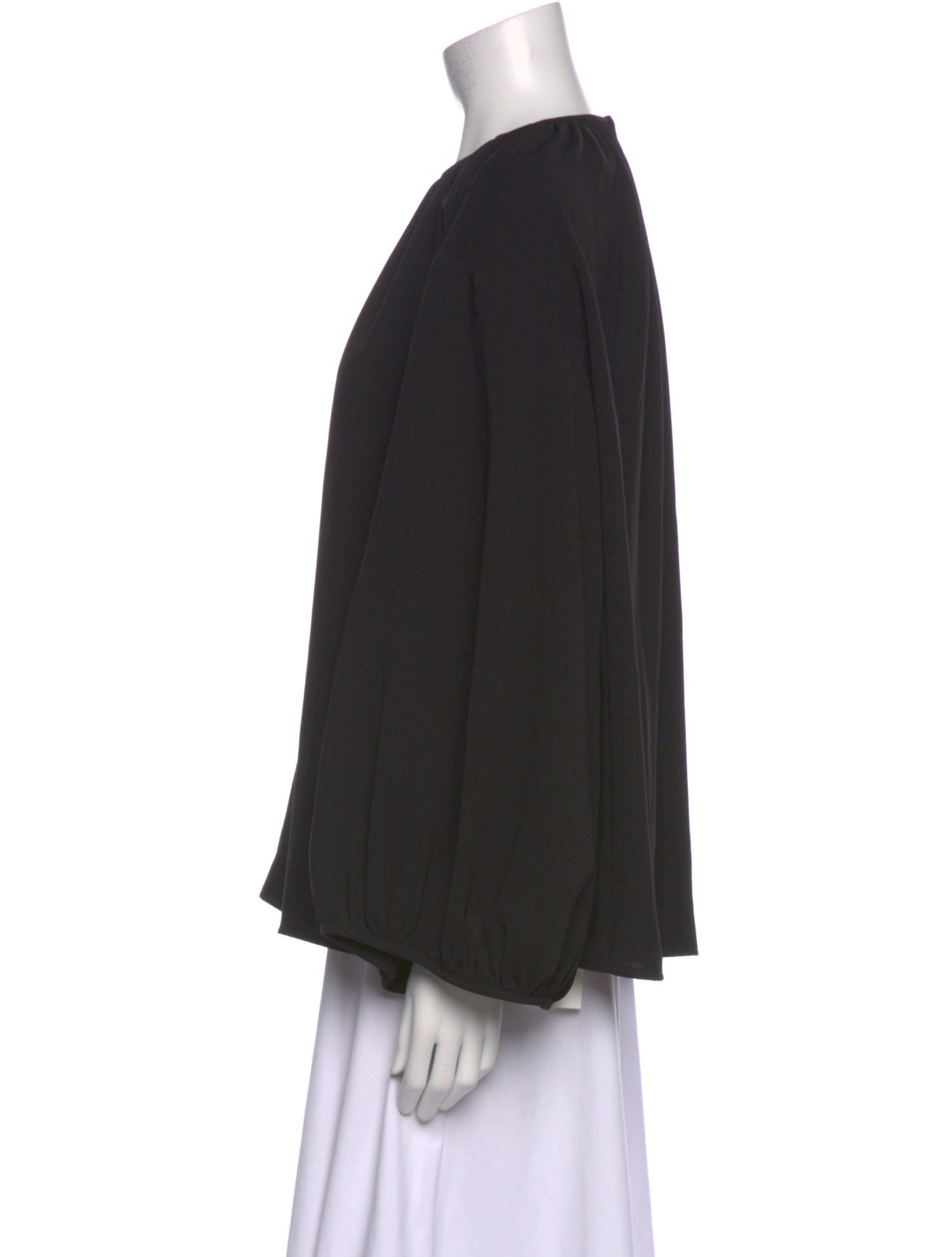 TOTEME Crew Neck Long Sleeve Blouse