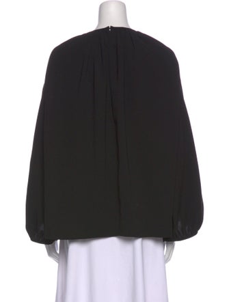 TOTEME Crew Neck Long Sleeve Blouse