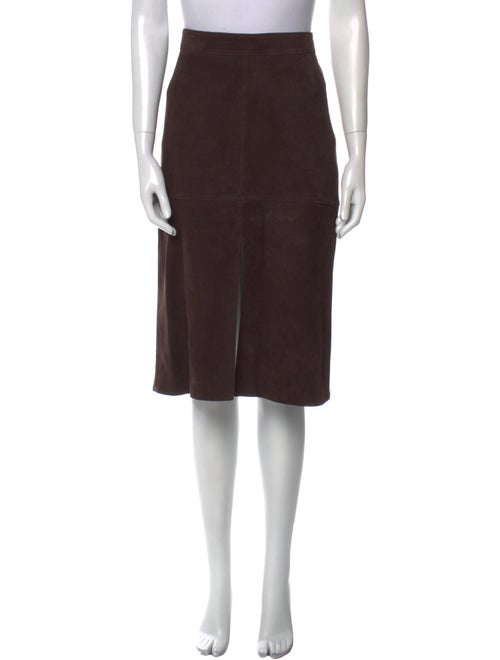 TOTEME Suede Knee-Length Skirt