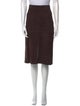 TOTEME Suede Knee-Length Skirt