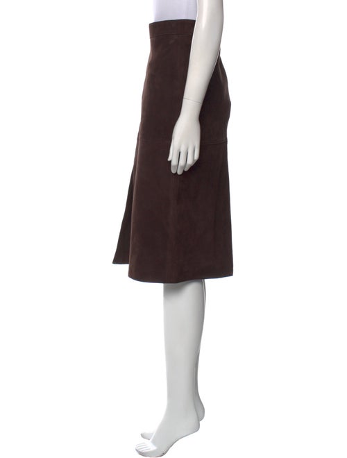 TOTEME Suede Knee-Length Skirt