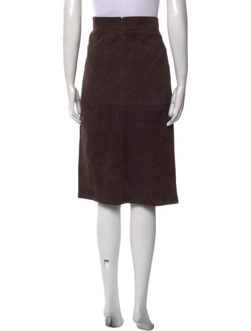 TOTEME Suede Knee-Length Skirt