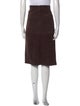 TOTEME Suede Knee-Length Skirt