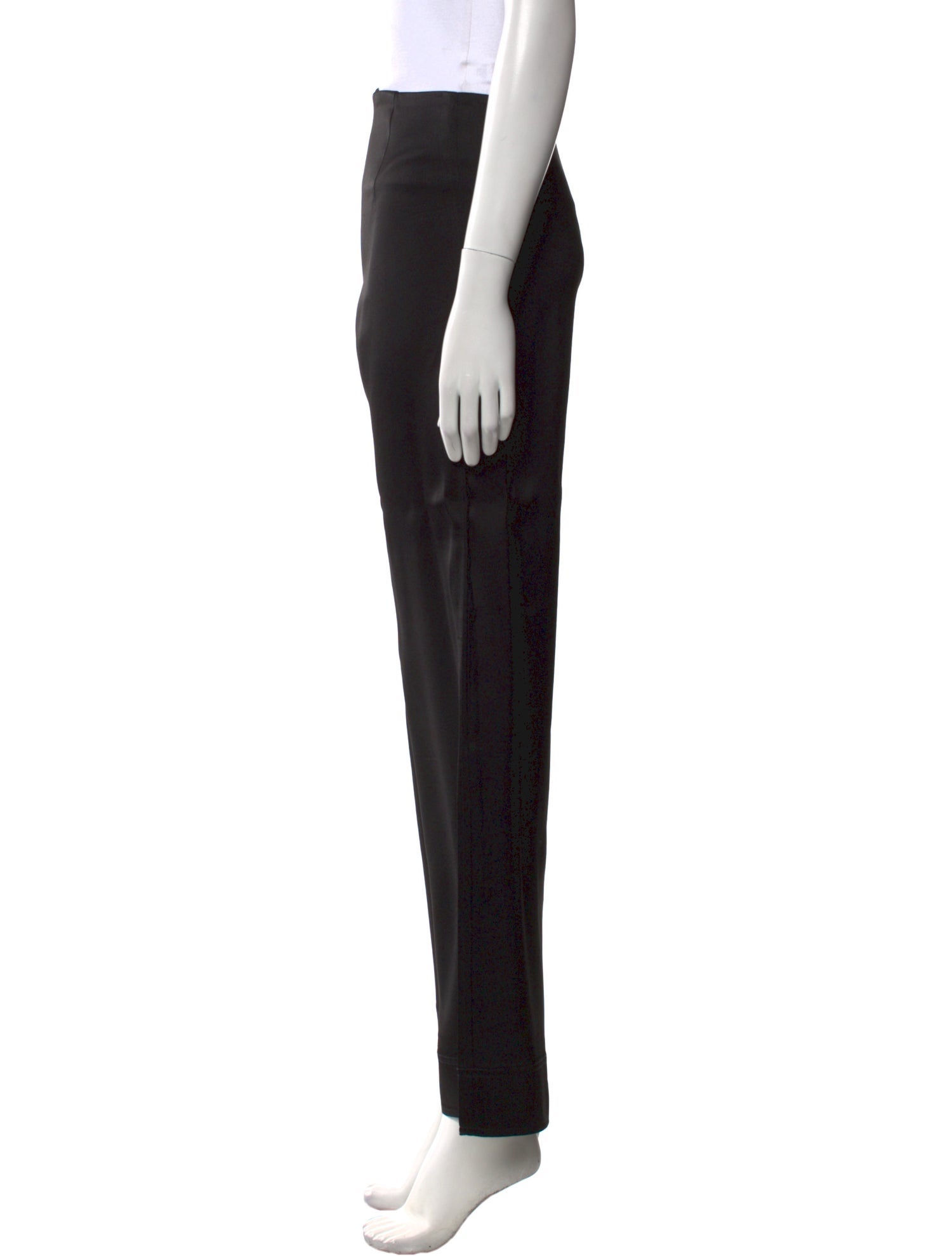 TOTEME Contrast Satin Trouser Wide Leg Pants