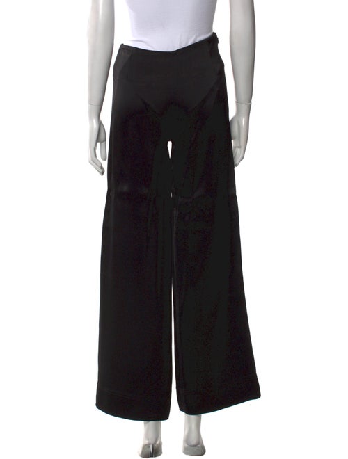 TOTEME Contrast Satin Trouser Wide Leg Pants