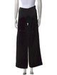 TOTEME Contrast Satin Trouser Wide Leg Pants
