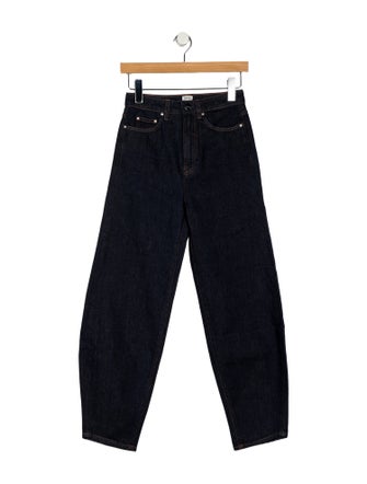 TOTEME High-Rise Straight Leg Jeans