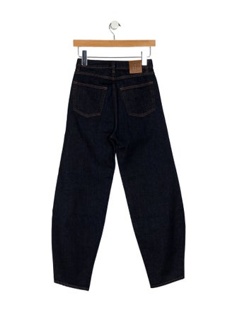 TOTEME High-Rise Straight Leg Jeans