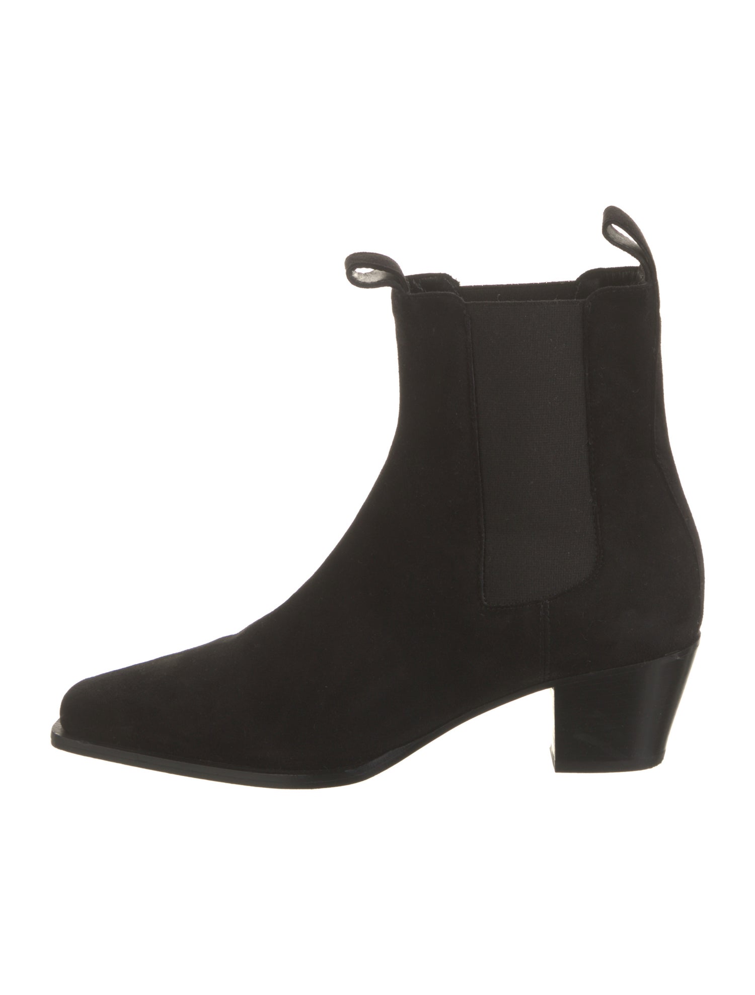 TOTEME Suede Leather Trim Embellishment Chelsea Boots