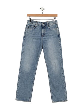 TOTEME Mid-Rise Straight Leg Jeans