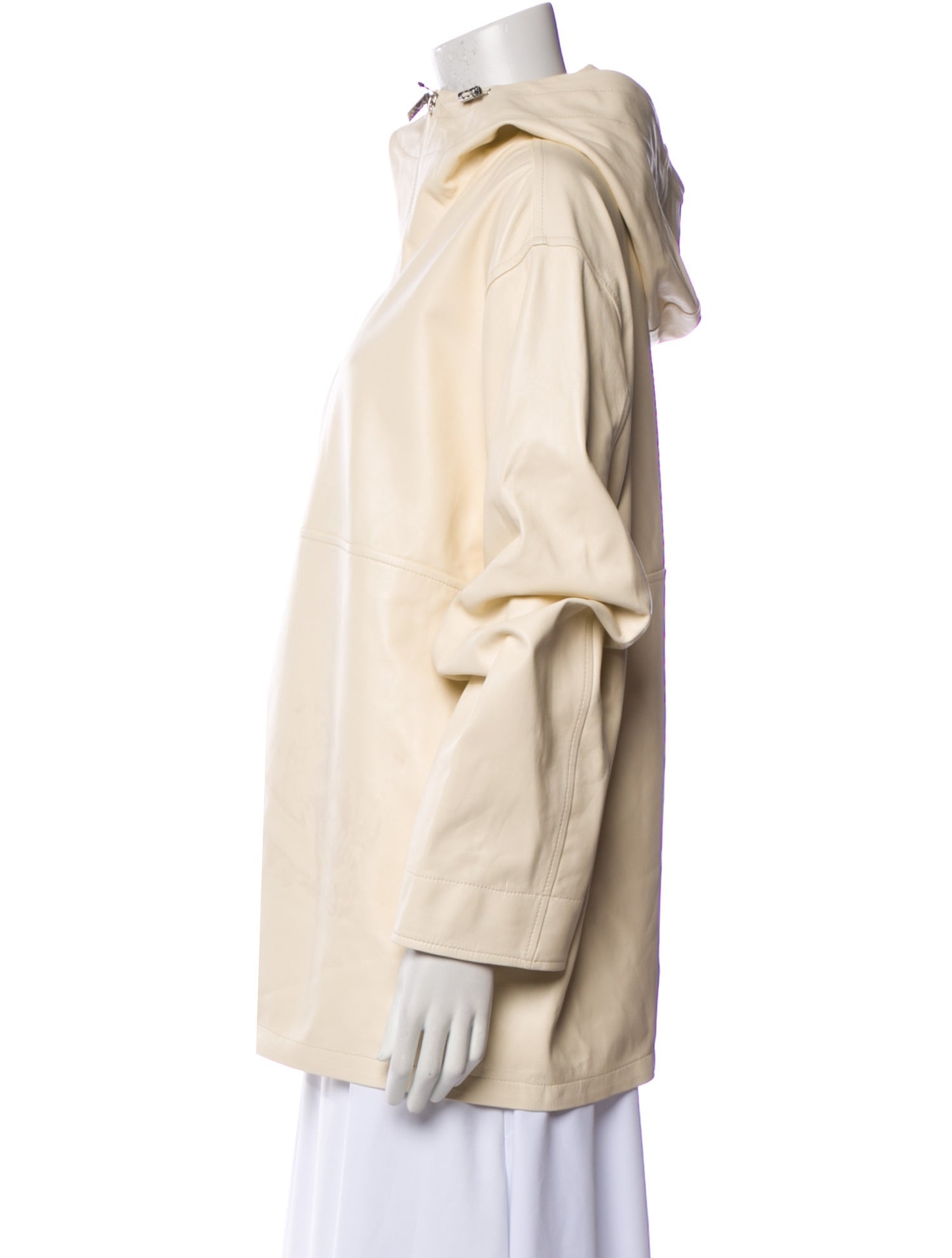 TOTEME Leather Anorak Lamb Leather Jacket