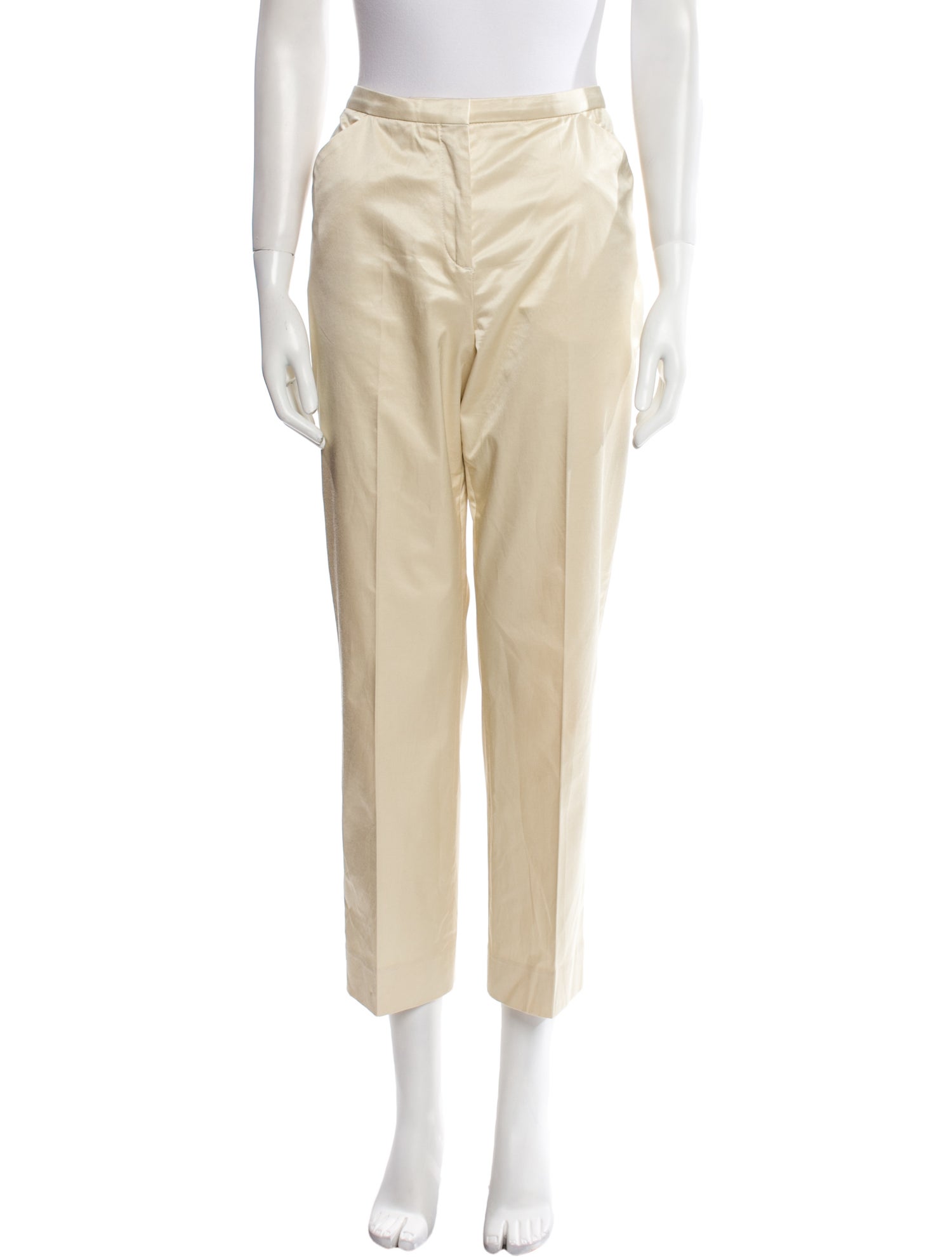 TOTEME Cropped Straight Trouser Straight Leg Pants