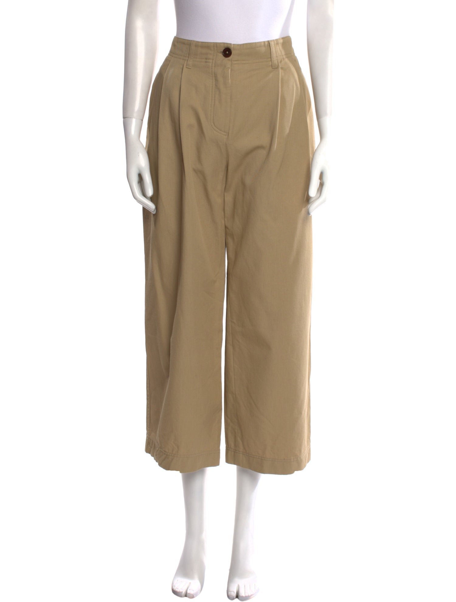 TOTEME Relaxed Chino Trousers Wide Leg Pants